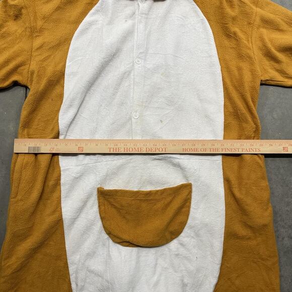 Funziez by Silver Lilly One-piece Pajamas Womens Large Brown Hooded Kigurumi - Picture 2 of 6